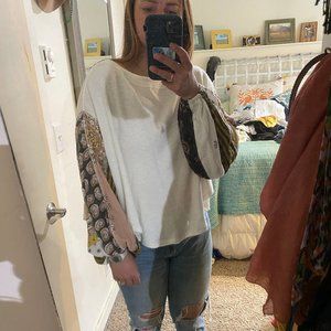 Free People Patchwork Sweater